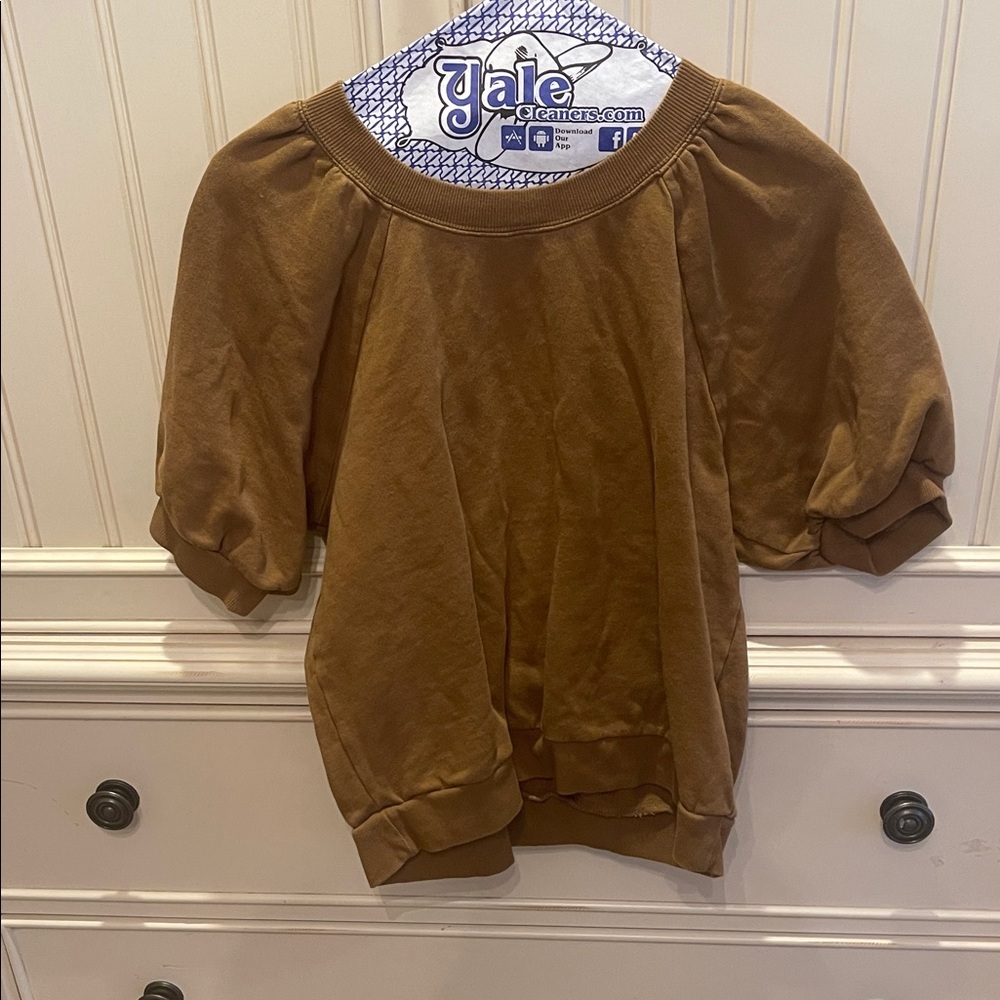 Z Supply Tan Short Sleeve Top